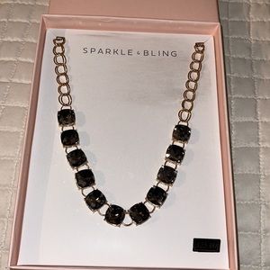 NIB- Sparkle & Bling Faux Lab Created Stone Necklace
